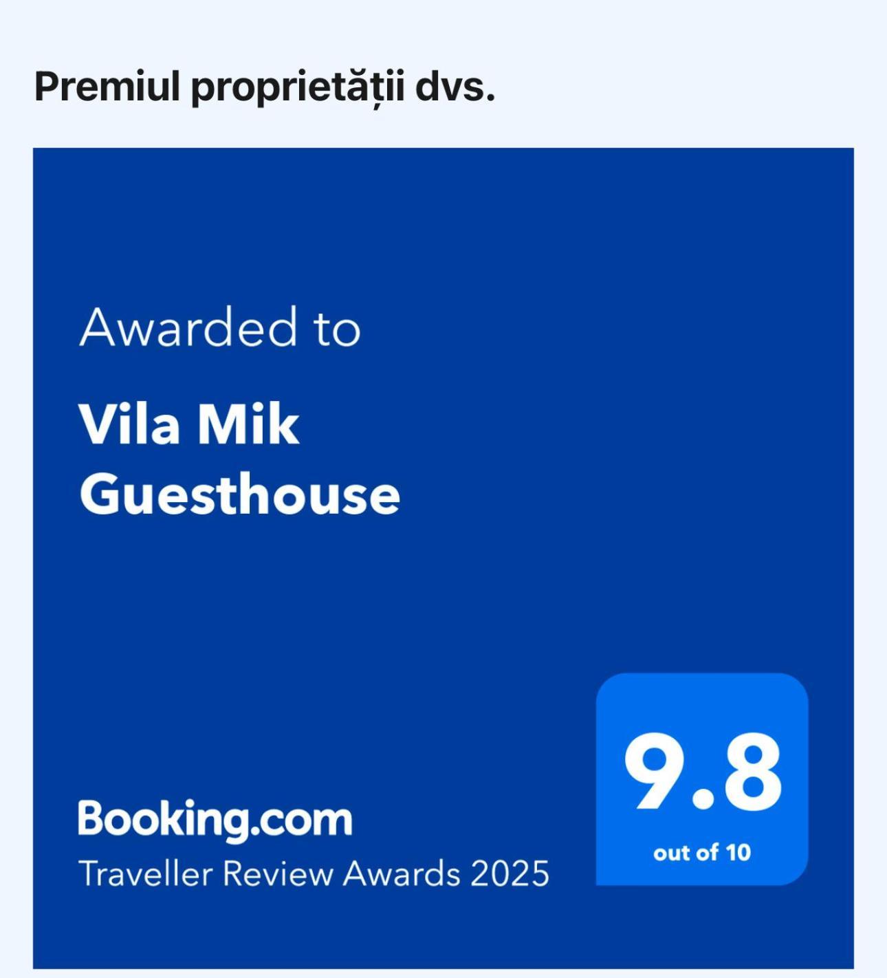 Vila Mik Guesthouse 사셀레 외부 사진